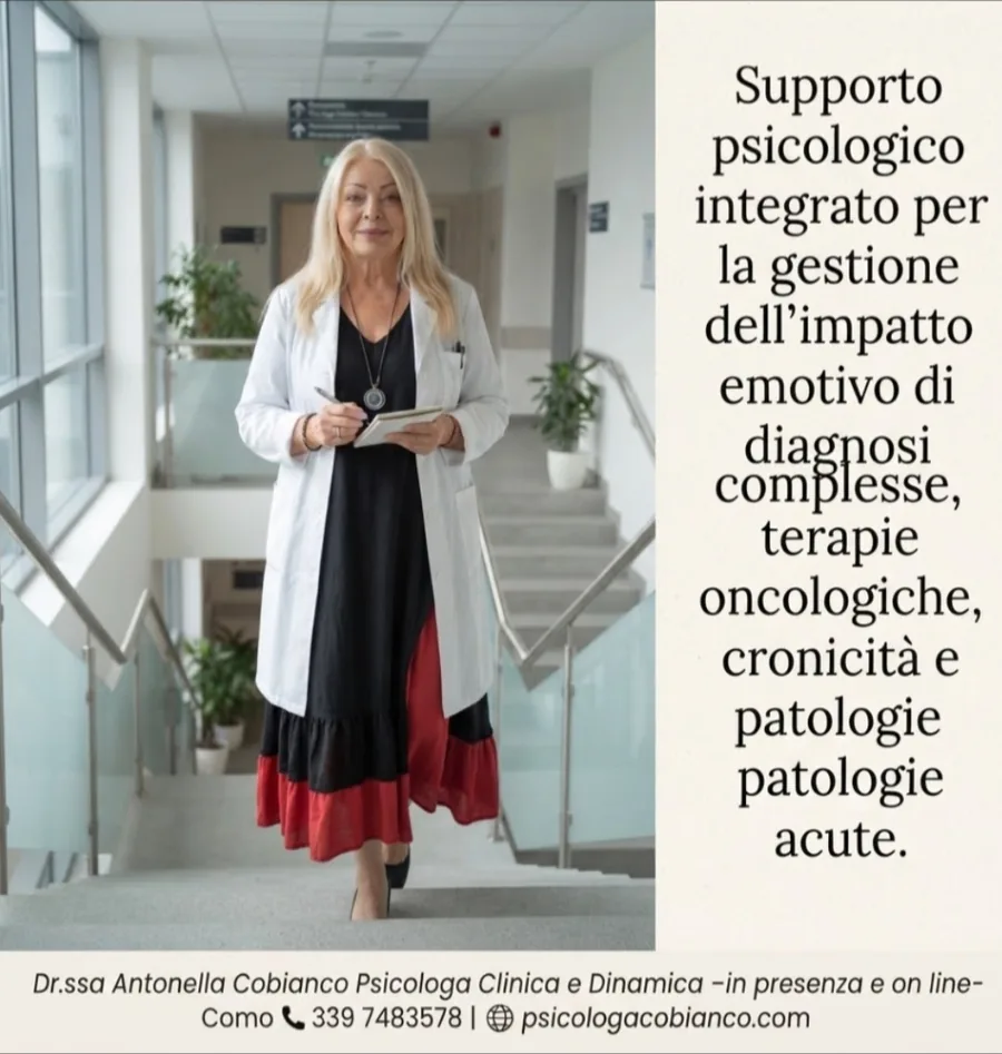 Supporto psicologico integrato per l'impatto emotivo di diagnosi complesse, terapie oncologiche e cronicità