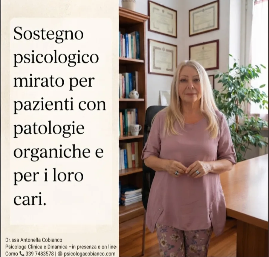 Sostegno psicologico mirato per pazienti con patologie organiche e per i loro cari